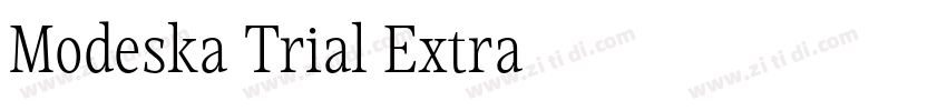 Modeska Trial Extra字体转换